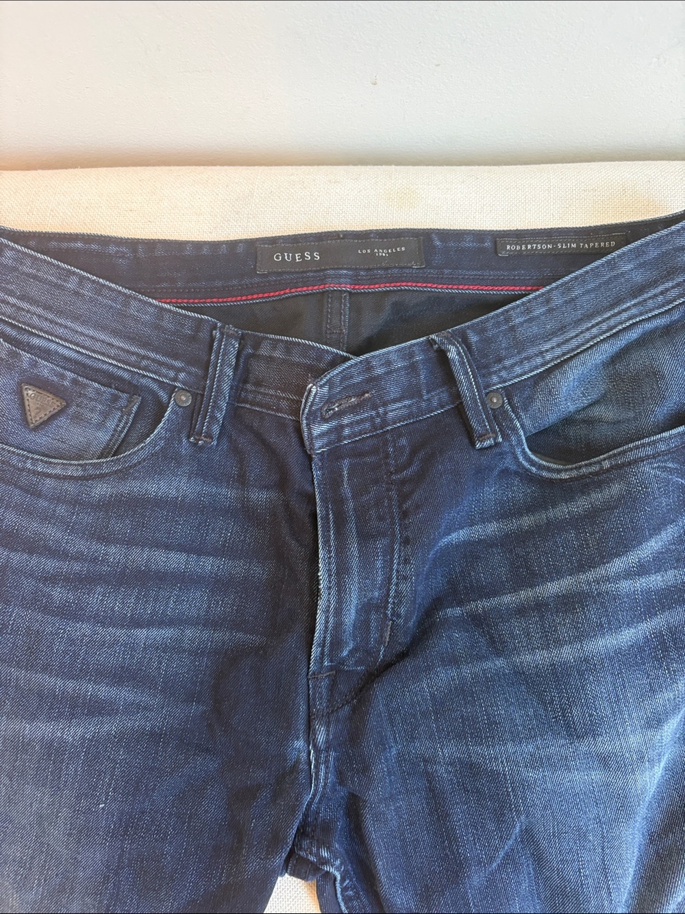 GUESS Robertson Slim Tapered Men's Jeans - Dark Blue